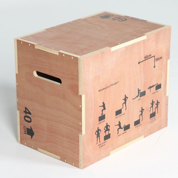 [효원라이프]우드 폴리오 박스 60cm ( PLYO WOOD BOX)